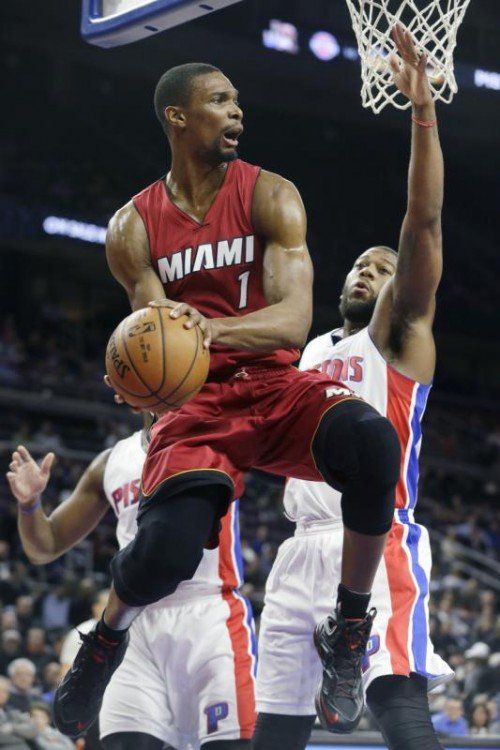 Für Chris Bosh ist die NBA-Saison 2014/15 zu Ende. Foto: epa
