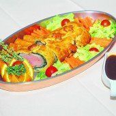 Schweinefilet im Topfenteig
