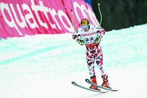 Mutige Fahrt beim Training: Marcel Hirscher. Foto: gepa