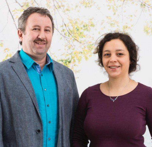 Spitze der Grünen in Göfis: Klaus Schmid und Caroline Terzer.