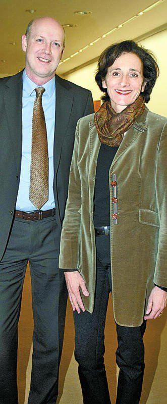 Ulrich Nachbaur mit Landesrätin Bernadette Mennel. FotoS: Franc