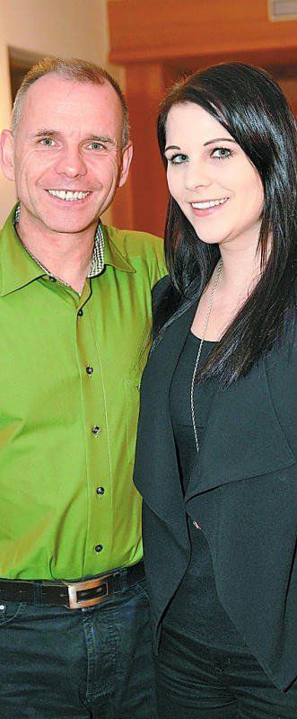 Unter den Gästen: Werner Salcher mit Tochter Julia.