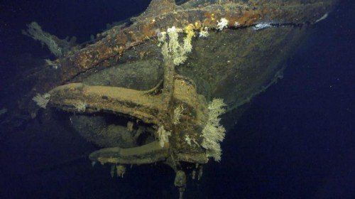 1944 wurde das japanische Schlachtschiff versenkt. Foto: EPA