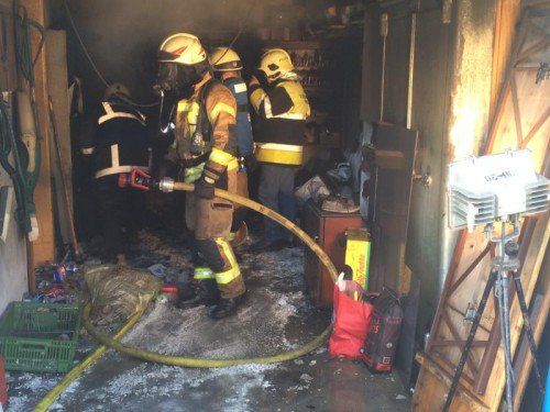 45 Feuerwehrleute standen im Einsatz.  Foto: vol.at/M. Rauch  