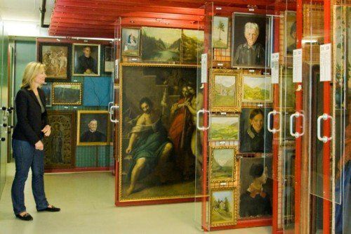 Die Depot-Räumlichkeiten des Vorarlberg Museum und des Kunsthaus Bregenz reichen für die Sammlungsbestände nicht mehr aus. Foto: VN