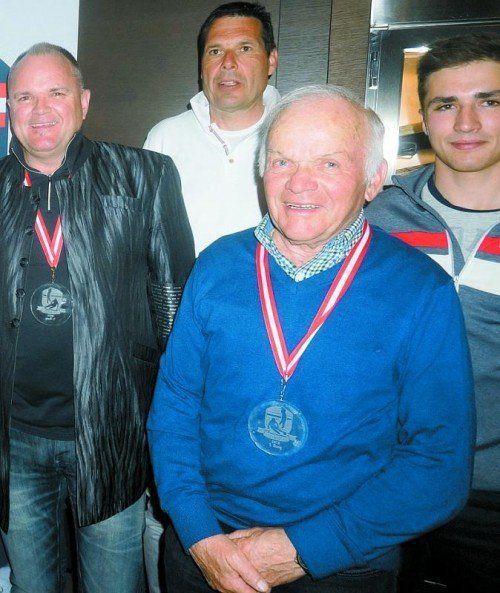 Die Klassensieger bei den Herren: Wolfgang Mähr, Thomas Rotheneder, Albert Moosbrugger und Michael Vonbank. Foto: VGV
