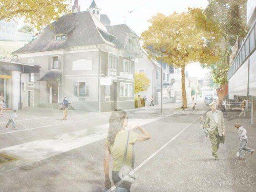 Die Neugestaltung soll mehr Aufenthaltsqualität bieten und somit den Ortskern stärken.  Foto: Gemeinde Rankweil  