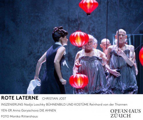 Die Oper „Rote Laterne“ von Christian Jost wurde vom Vorarlberger Reinhard von der Thannen ausgestattet.  Foto: Oper/Rittershaus