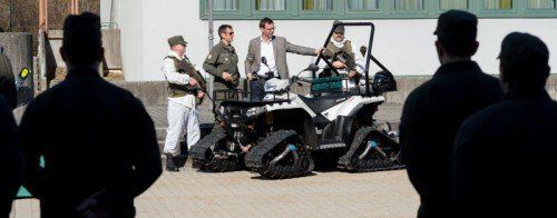 Die Vorarlberger Soldaten können ab sofort auf zwei Überschneefahrzeuge zurückgreifen. Foto: D. Stiplovsek