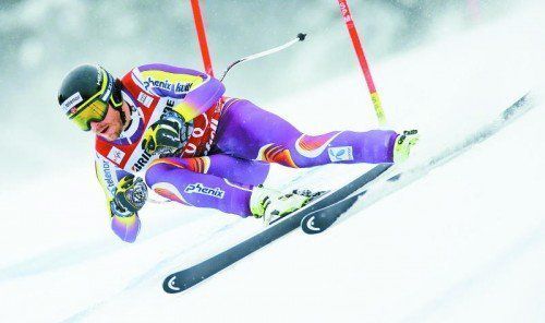 Kjetil Jansrud in seinem Wohnzimmer: Der Norweger ist neben der Olympiapiste aufgewachsen. Foto: gepa