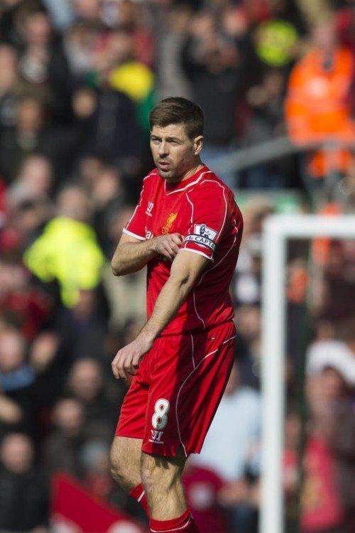 Liverpools Steven Gerrard. ap