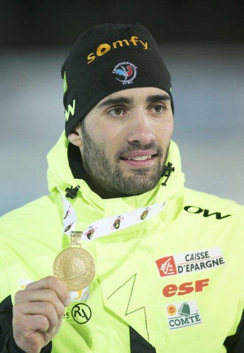 Martin Fourcade holte sich seine sechste WM-Goldene. Foto: EPA