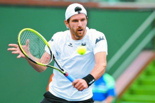 Mit Mühe über die erste Hürde: Jürgen Melzer. Foto: gepa