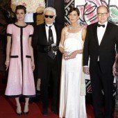 Lagerfeld auf dem Rosenball in Monaco
