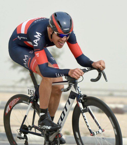 Matthias Brändle war wieder in einen Sturz verwickelt, kam aber als 18. mit dem Spitzenfeld ins Ziel. Foto: Bettini