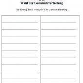 Gemeindewahl ist nicht gleich Gemeindewahl