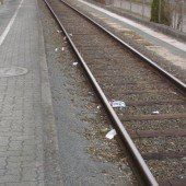 Götzner Bahnhof wieder vermüllt