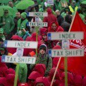 Proteste gegen die Sparpolitik in Brüssel