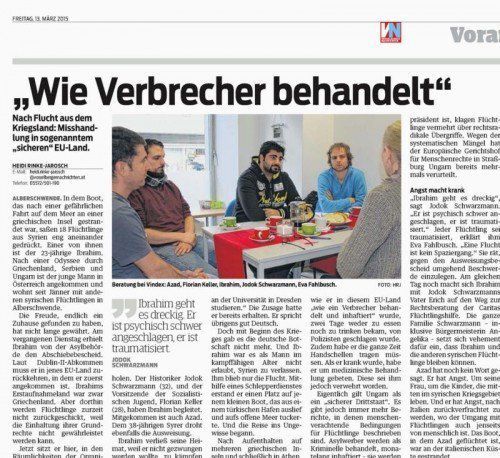 VN-Beitrag vom 13. März 2015.
