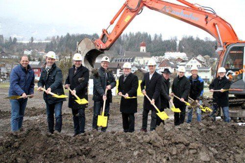Vorige Woche ging der Spatenstich über die Bühne. Foto: VN