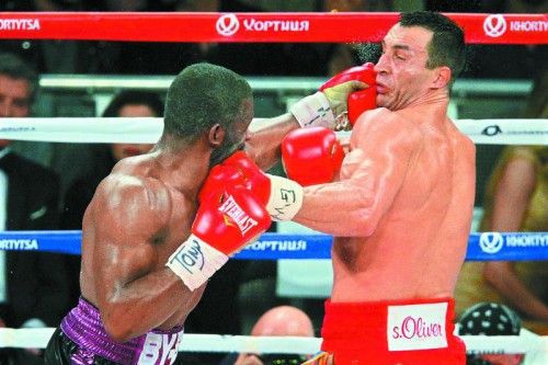 Bryant Jennings (l.) gab Wladimir Klitschko einiges aufzulösen. Foto: Gepa