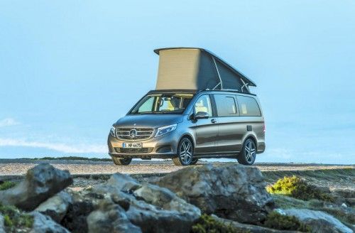 Da freut sich das Camper-Herz. Bis zu fünf Personen können im Mercedes-Benz Marco Polo übernachten. Foto: werk