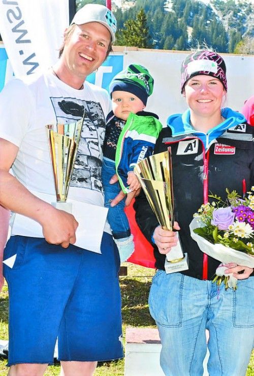 Die Schnellsten: Kerstin Nicolussi und Pierre Egger. Foto: em
