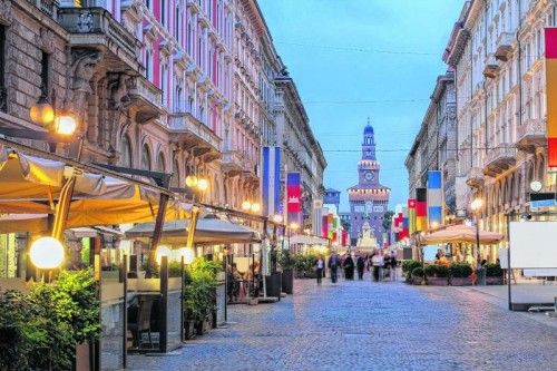 Die Via Dante in der Fußgängerzone von Mailand. Fotos: Shutterstock (7)