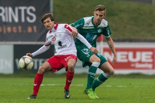 Dornbirn-Offensivspieler Manuel Honeck (links) kehrt in die Mannschaft zurück. Foto: stiplovsek