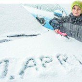 Der April startet heuer mit Sturm, Schnee und Kälte