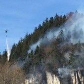 Waldbrand beim Klettergarten in Nüziders