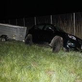 Unfreiwillige Fahrt von der Autobahn ins Grüne
