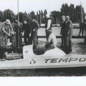 Das Rennboot im Bodensee versenkt