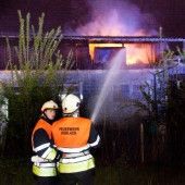 Scheune in Koblach fängt Feuer
