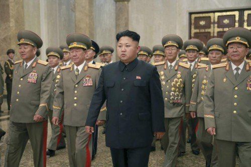 Nordkoreas Diktator Kim Jong-un warf Feindt aus dem Land. KCNA