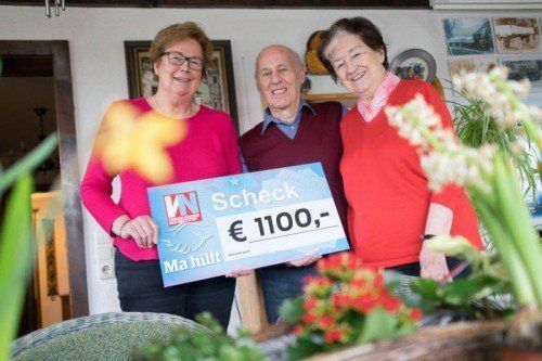 Scheck von Herrn Walter Hilby,