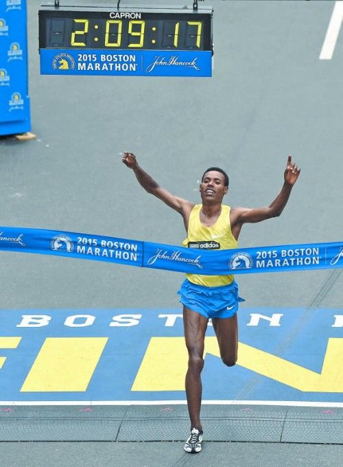 Überlegener Sieg in Boston: Lelisa Desisa. Foto: ap