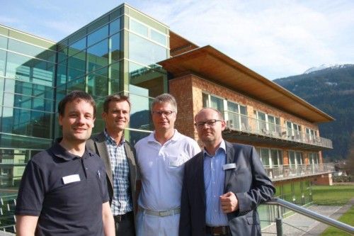 V.l.: Beyweiss, Sieberer, Fränkel und May. Foto: Reha-Klinik  