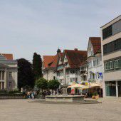 vorarlberg einst und jetzt. Marktplatz Dornbirn