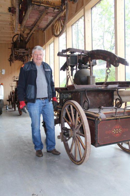 BFI Manfred Morscher in der neuen Depothalle in Frastanz. Foto: he