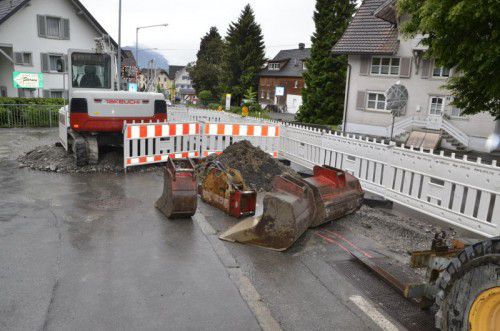 Die Arbeiten werden in Etappen durchgeführt.  Foto: hw
