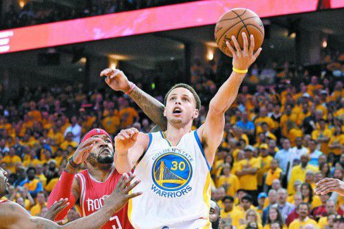 Golden-State-Star Stephen Curry erzielte 34 Punkte. Foto: ap