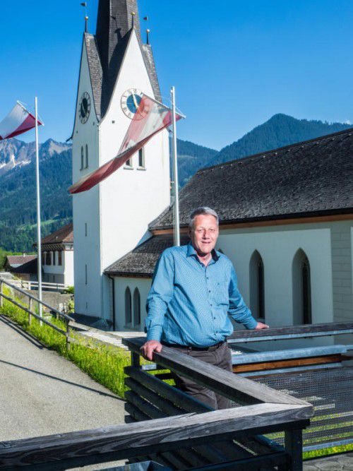 „Ich pflege einen teamorientierten Führungsstil“: Heinz Ludescher, neuer Laternser Bürgermeister. Fotos: MK