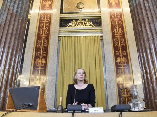 Nationalratspräsidentin und U-Ausschuss-Vorsitzende Doris Bures zog am Montag eine erste Bilanz zum U-Ausschuss. FOTO: APA