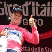 Clarke übernahm beim Giro das Führungstrikot