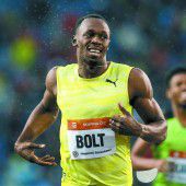 Ein glanzloser Sieg im Regen für Usain Bolt