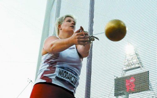 Anita Wlodarczyk warf den Hammer auf 79,83 Meter. Foto: Reuters