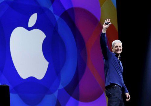 „Apple Music wird die Art, wie Sie Musik erleben, für immer verändern“, versprach Konzernchef Tim Cook. Foto: Reuters