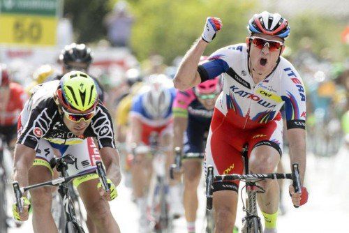 Der Norweger Alexander Kristoff gewann im Sprint. Foto: epa