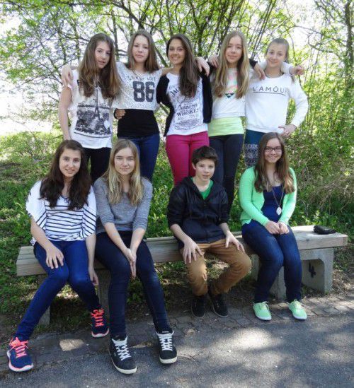 Die Französischgruppe aus den
4. Klassen.  Foto: VMS Sulz-Röthis